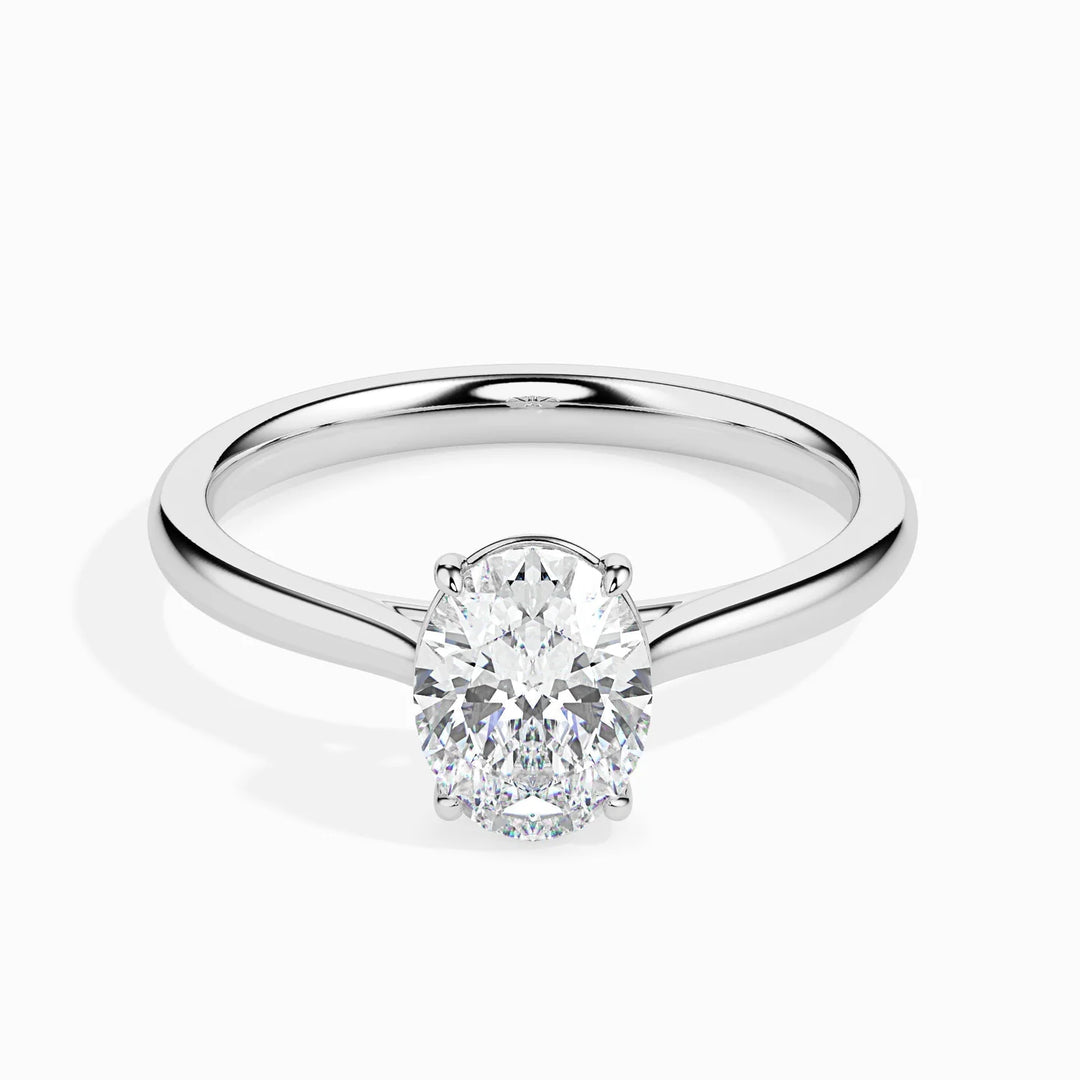 50 Pointer Oval Lab Diamond Evelyn Solitaire Ring GIA & IGI CERTIFIED