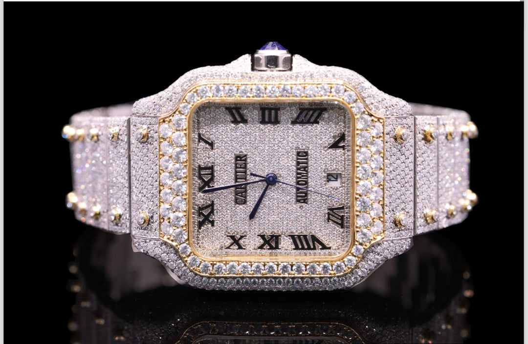 High quality moissanite fully iced out diamond watch for men & women