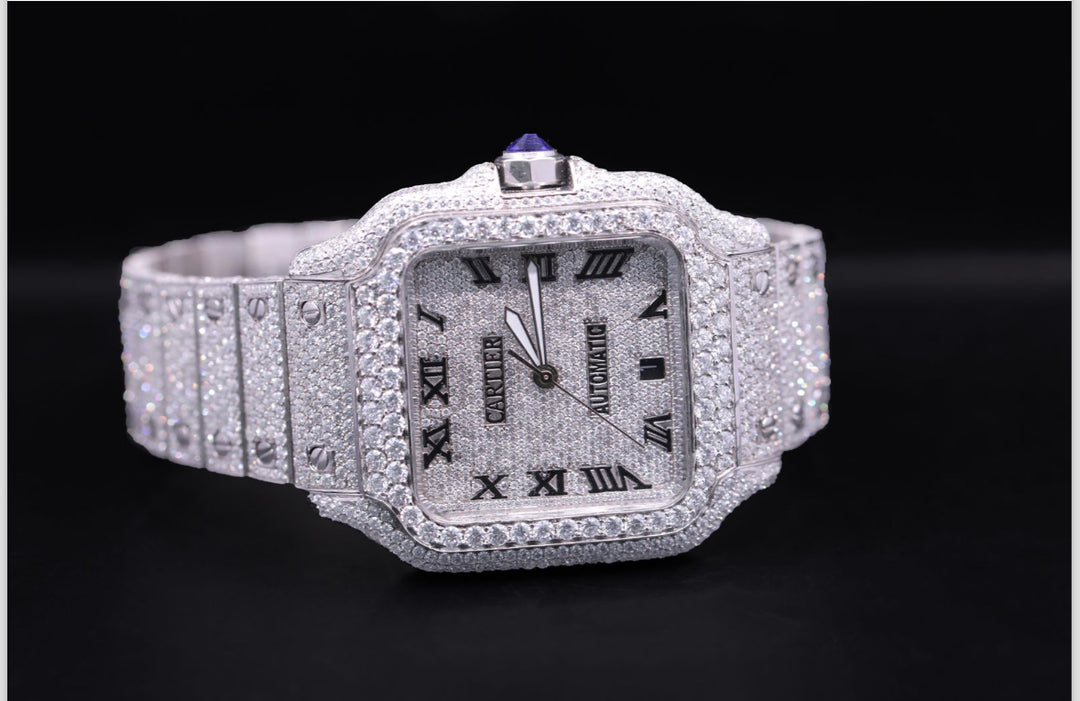 High quality moissanite fully iced out diamond watch for men & women