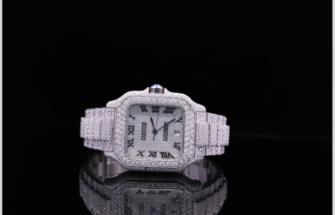 High quality moissanite fully iced out diamond watch for men & women