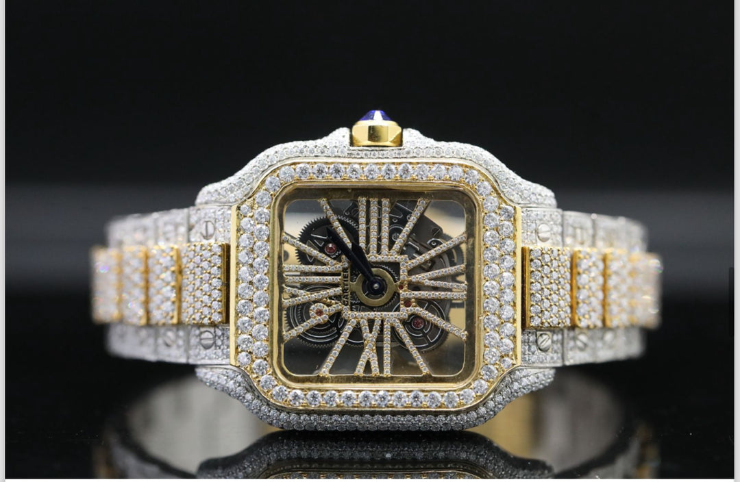 High quality moissanite fully iced out diamond watch for men & women