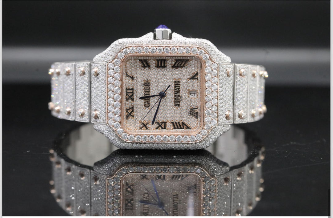 High quality moissanite fully iced out diamond watch for men & women