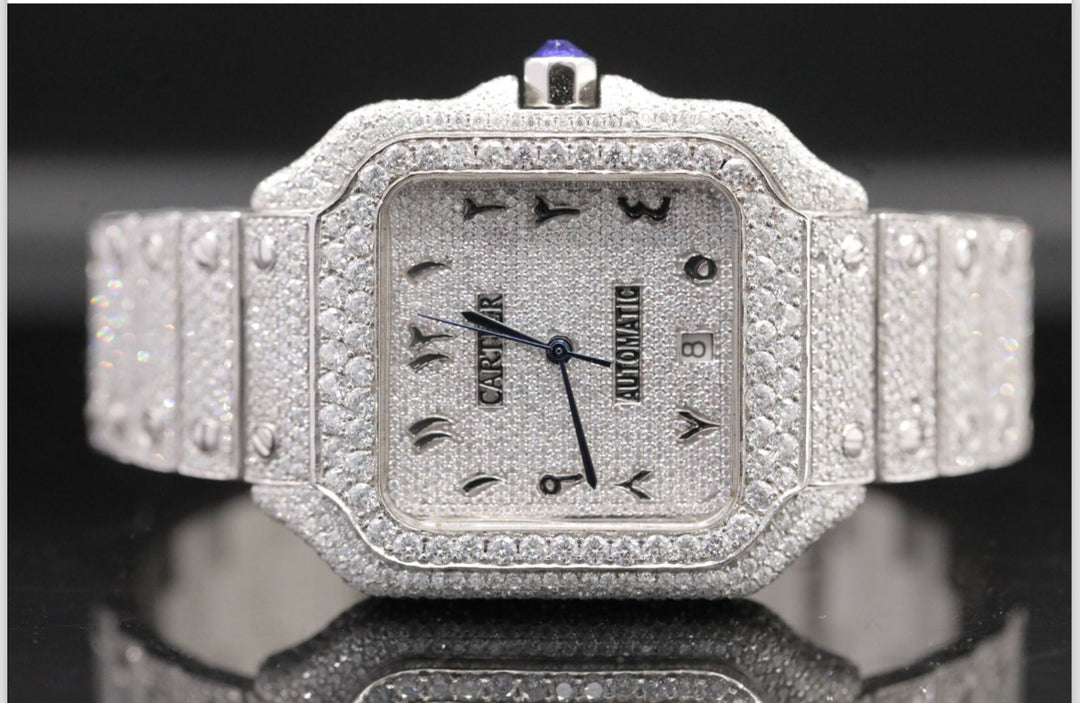 High quality moissanite fully iced out diamond watch for men & women