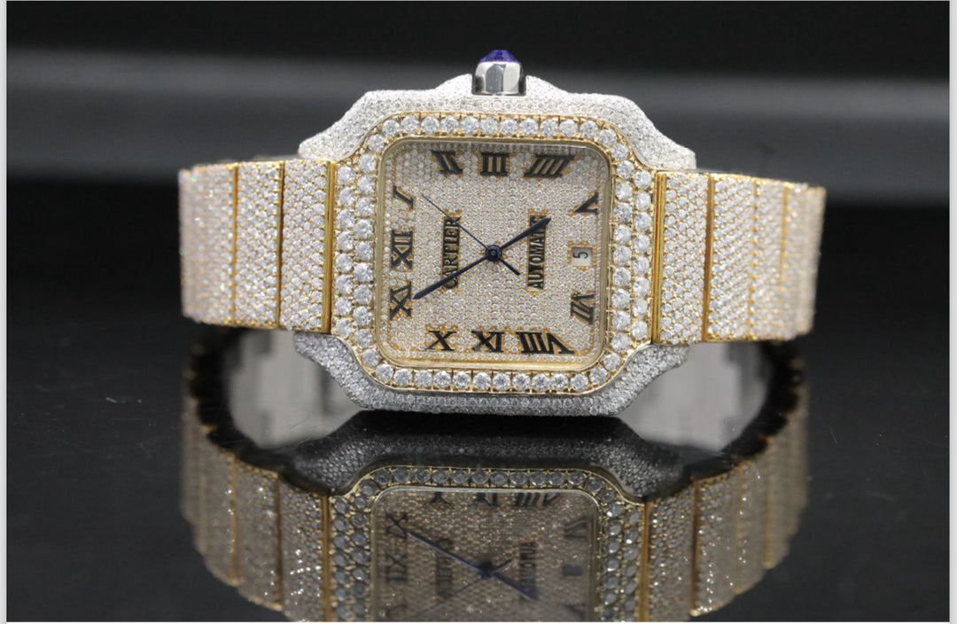 High quality moissanite fully iced out diamond watch for men & women