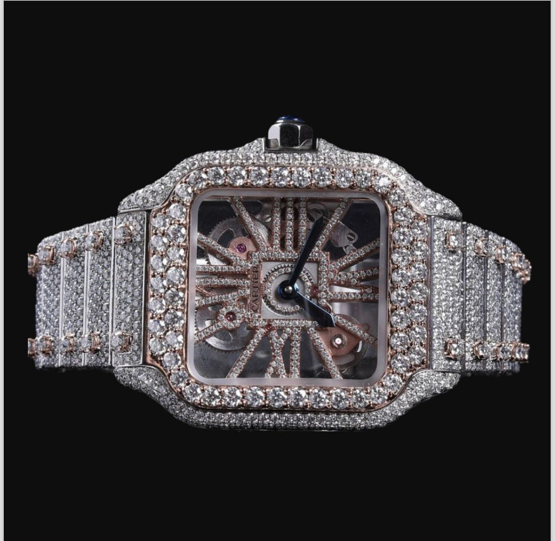 High quality moissanite fully iced out diamond watch for men & women