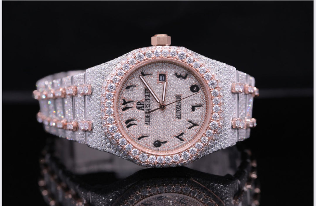 High quality moissanite fully iced out diamond watch for men & women