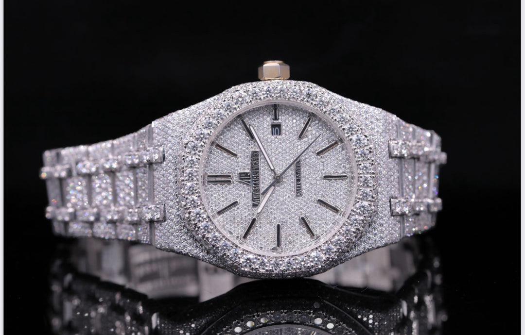 High quality moissanite fully iced out diamond watch for men & women