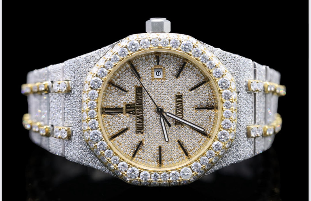 High quality moissanite fully iced out diamond watch for men & women