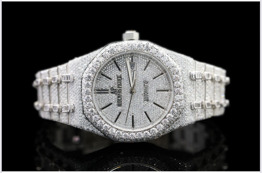 High quality moissanite fully iced out diamond watch for men & women