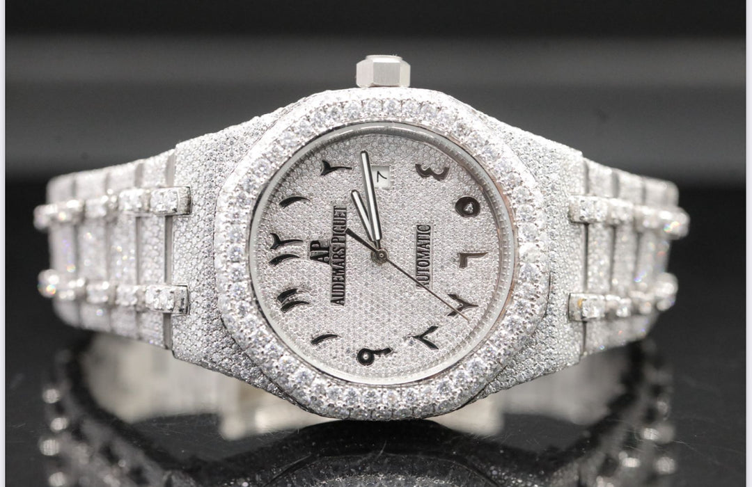 High quality moissanite fully iced out diamond watch for men & women