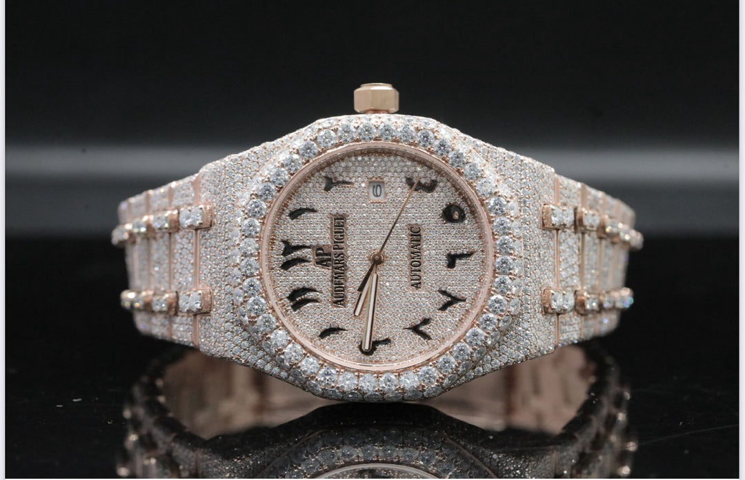 High quality moissanite fully iced out diamond watch for men & women