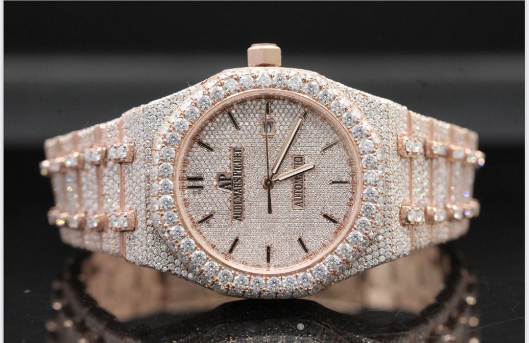 High quality moissanite fully iced out diamond watch for men & women