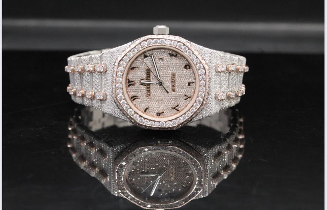 High quality moissanite fully iced out diamond watch for men & women