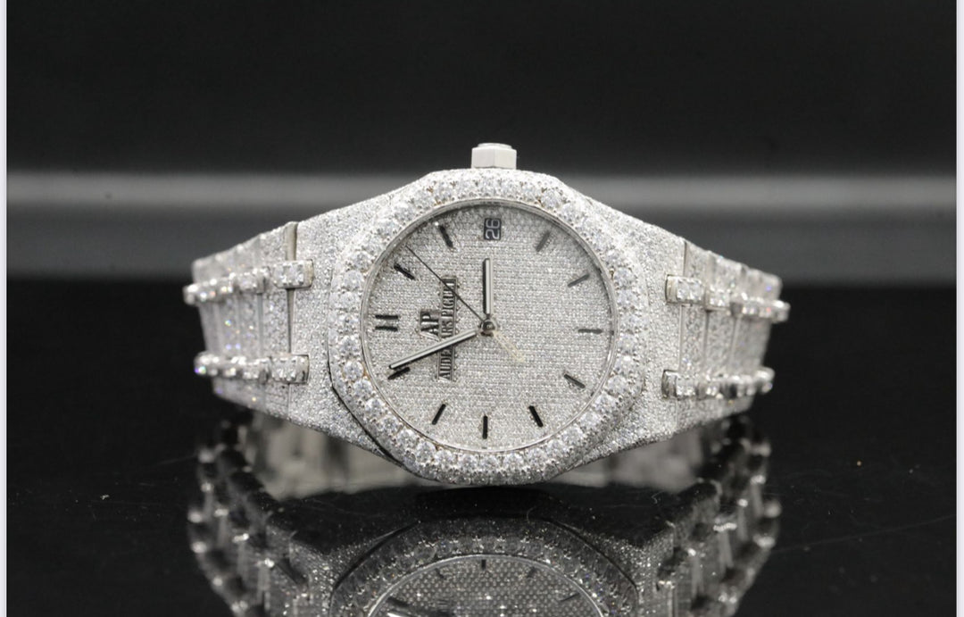 High quality moissanite fully iced out diamond watch for men & women