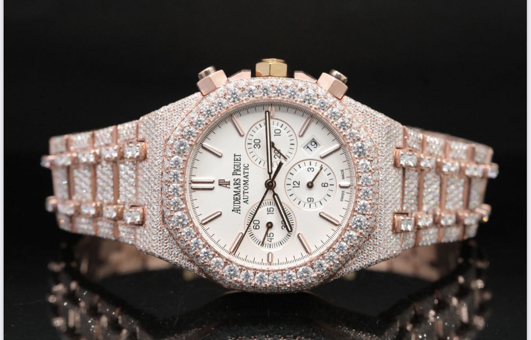 High quality moissanite fully iced out diamond watch for men & women