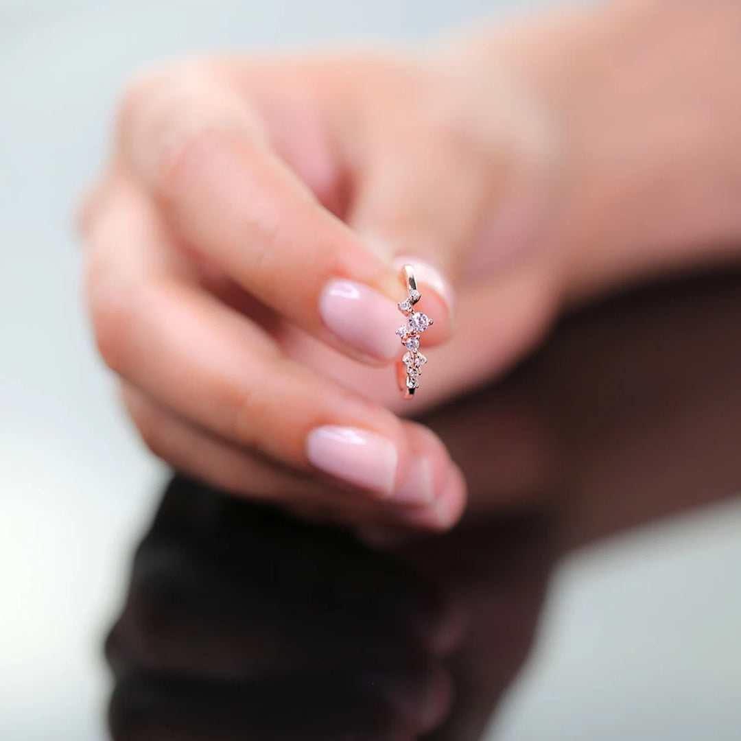 Dainty Scattered Ring a Unique Symbol of Elegance and Promise