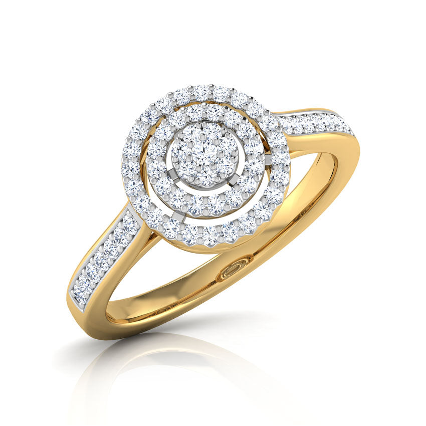 Glitzi Jewels Radiant Halo Elegance Diamond Ring