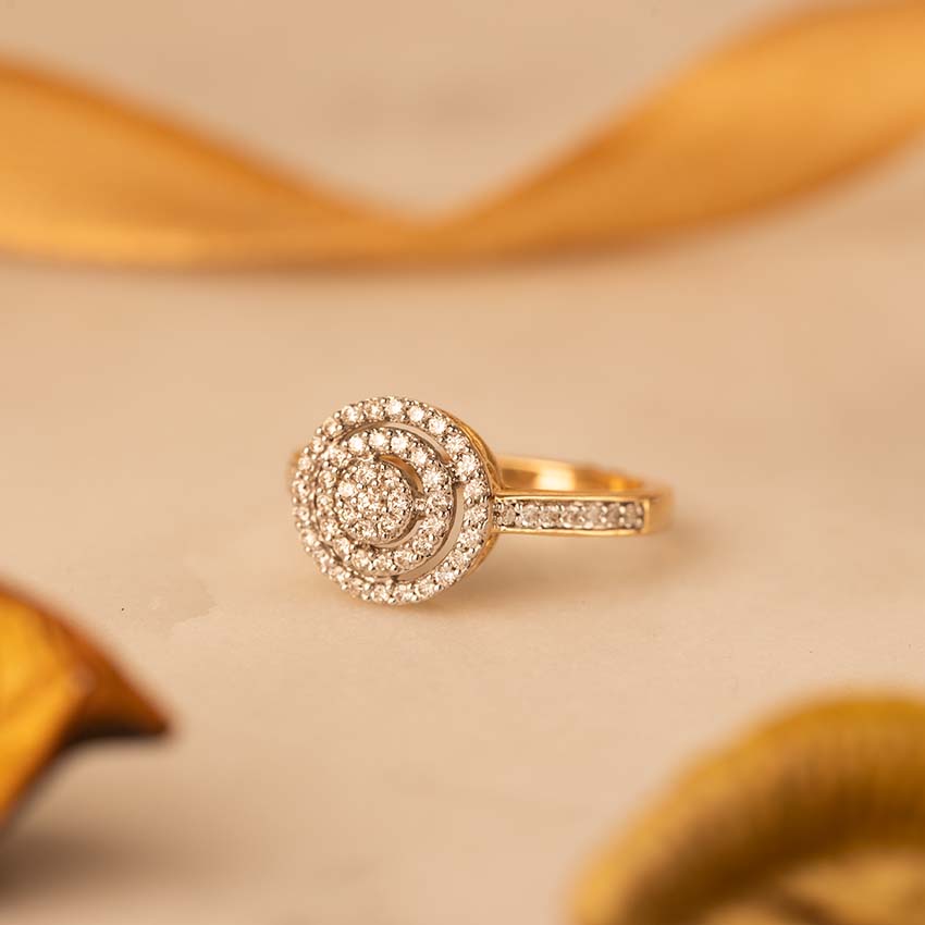 Glitzi Jewels Radiant Halo Elegance Diamond Ring