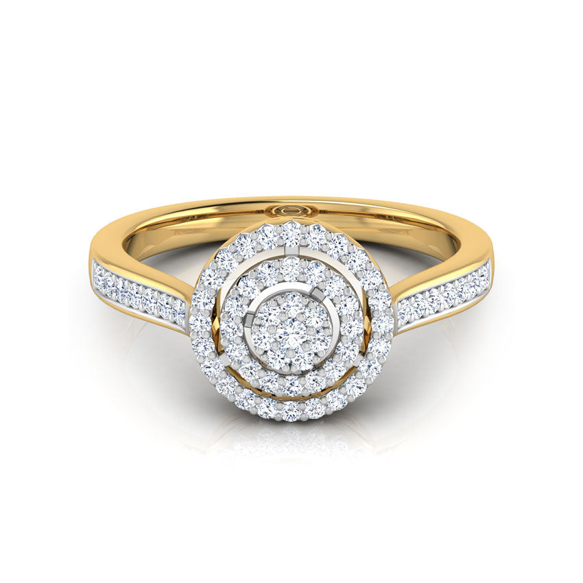 Glitzi Jewels Radiant Halo Elegance Diamond Ring