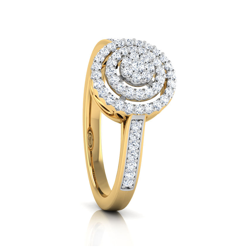 Glitzi Jewels Radiant Halo Elegance Diamond Ring