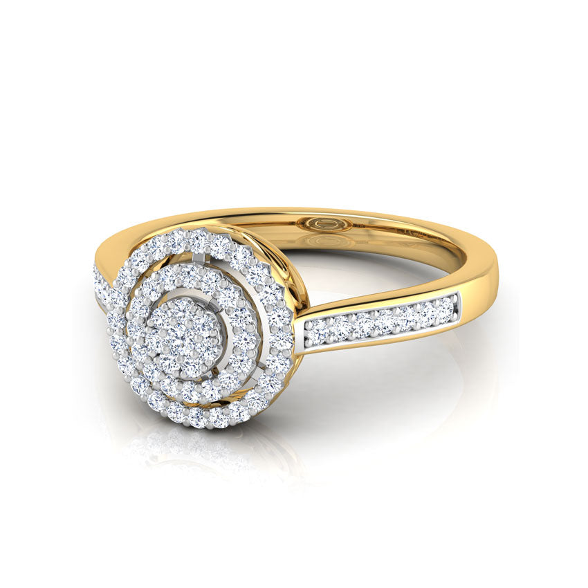 Glitzi Jewels Radiant Halo Elegance Diamond Ring