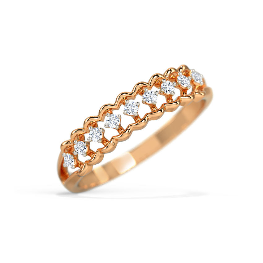 Glitzi Jewels Sparkle Minimalist Eternal Diamond Ring