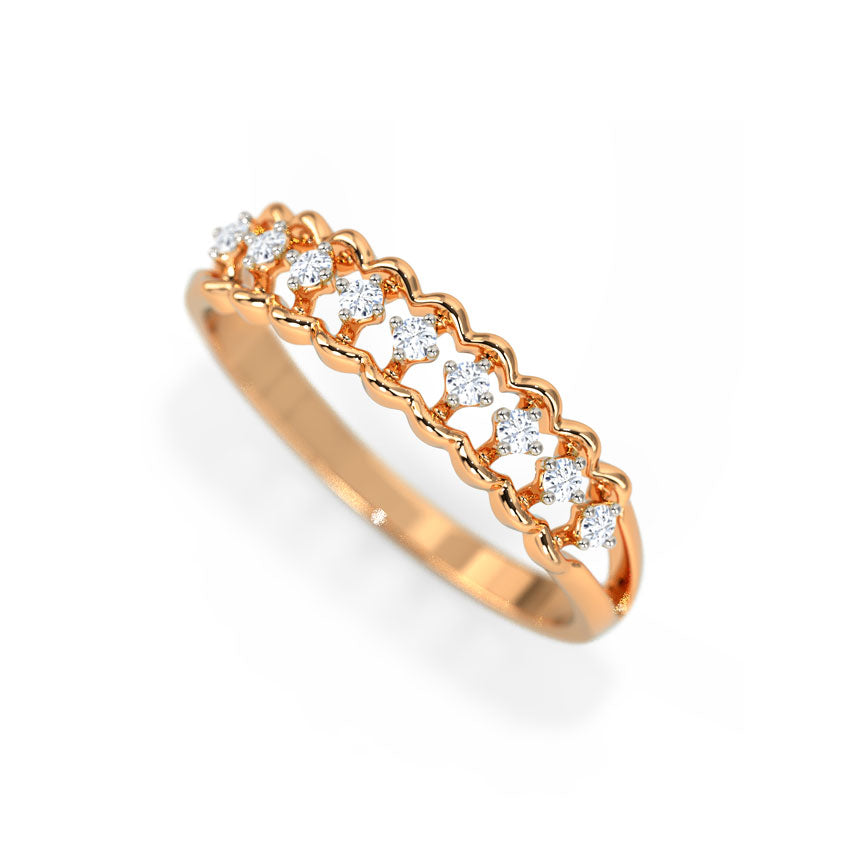 Glitzi Jewels Sparkle Minimalist Eternal Diamond Ring