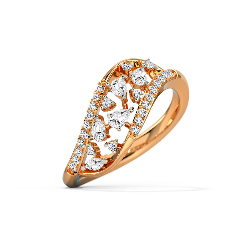 Glitzi Jewels Rose Radiance Diamond Statement Ring