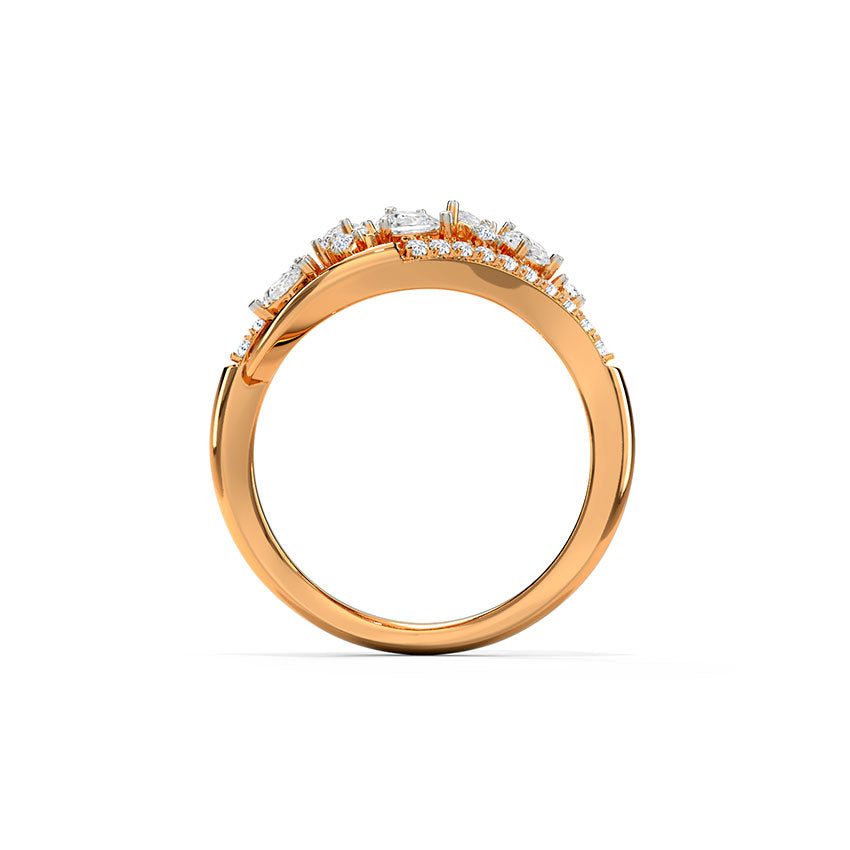 Glitzi Jewels Rose Radiance Diamond Statement Ring