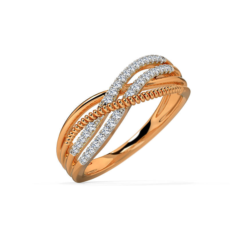 Glitzi Jewels Rose Radiance Diamond Harmony Ring