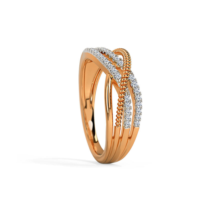 Glitzi Jewels Rose Radiance Diamond Harmony Ring