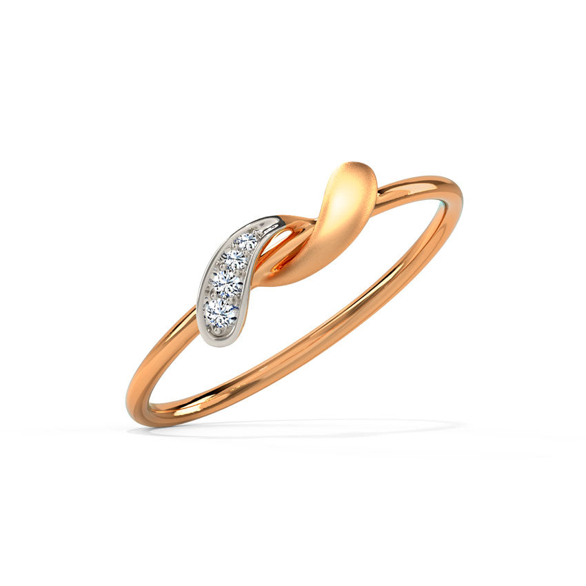 Delicate Rosebud Diamond Ring