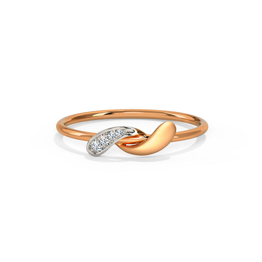 Delicate Rosebud Diamond Ring