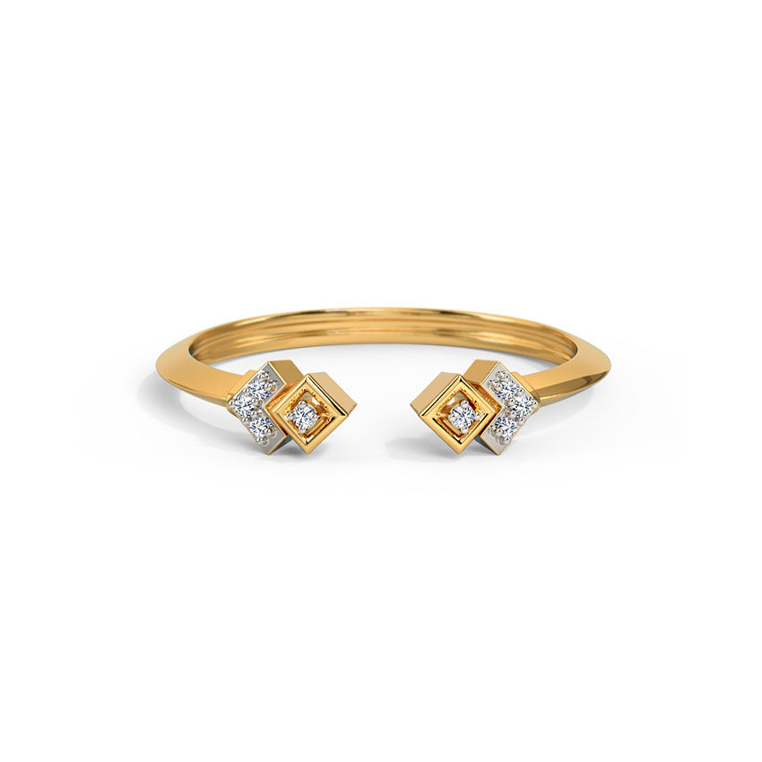 Glitzi Jewels Golden Glow Diamond Petite Ring