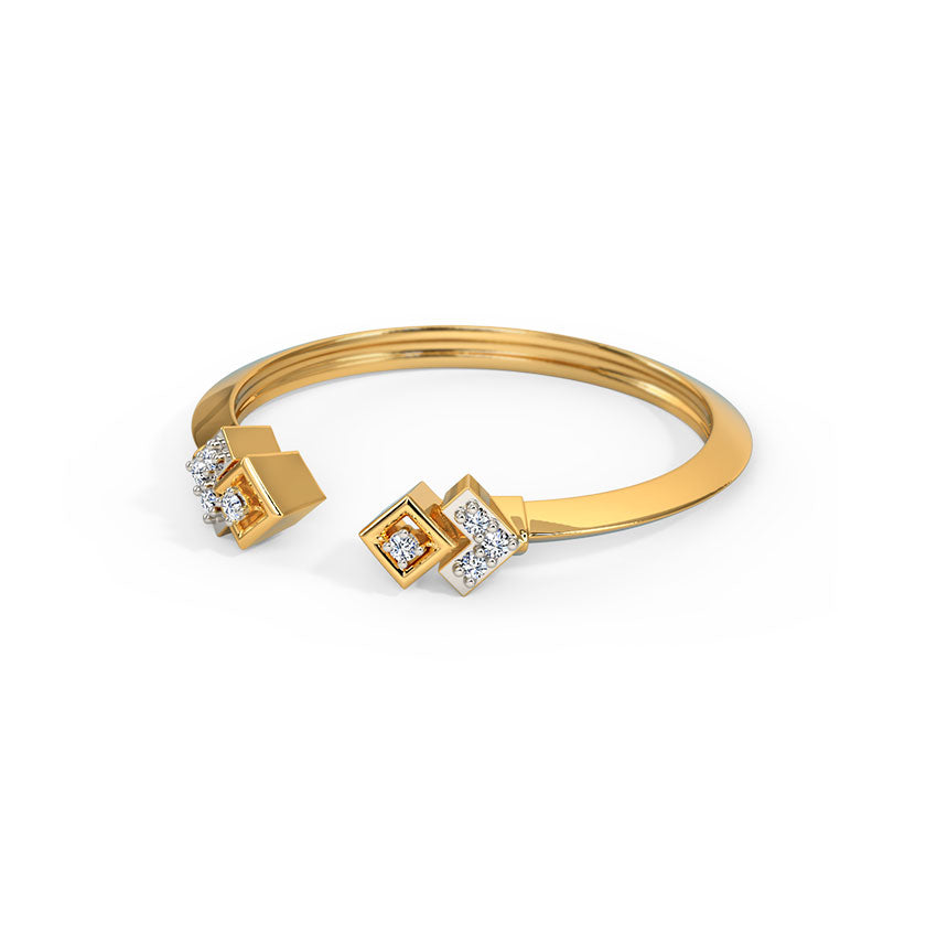 Glitzi Jewels Golden Glow Diamond Petite Ring