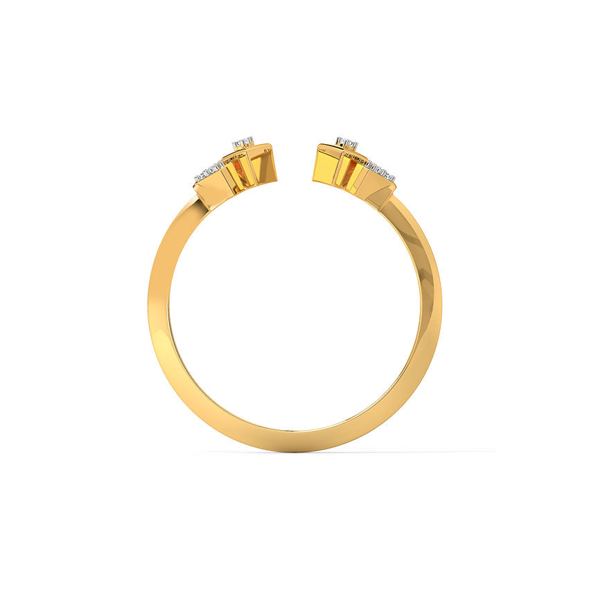 Glitzi Jewels Golden Glow Diamond Petite Ring