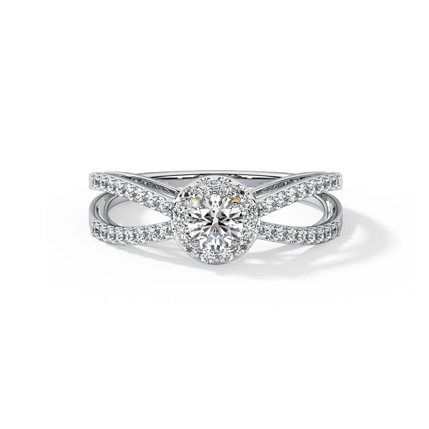 Elegant White Gold Solitaire Lab Diamond Ring  GIA & IGI CERTIFIED