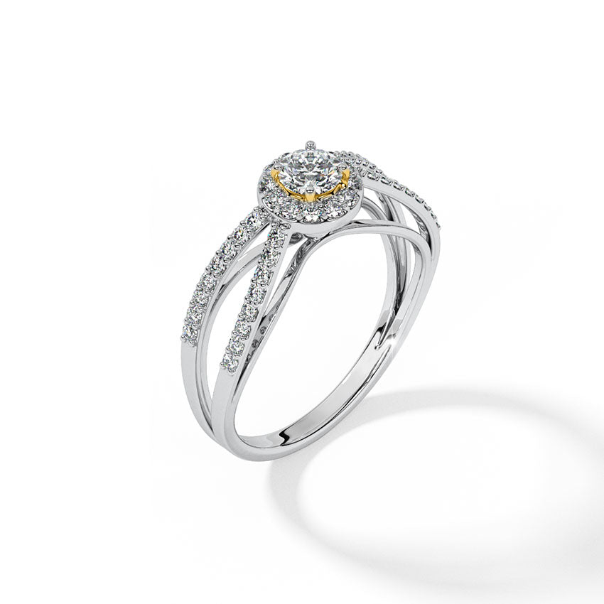 Elegant White Gold Solitaire Lab Diamond Ring  GIA & IGI CERTIFIED