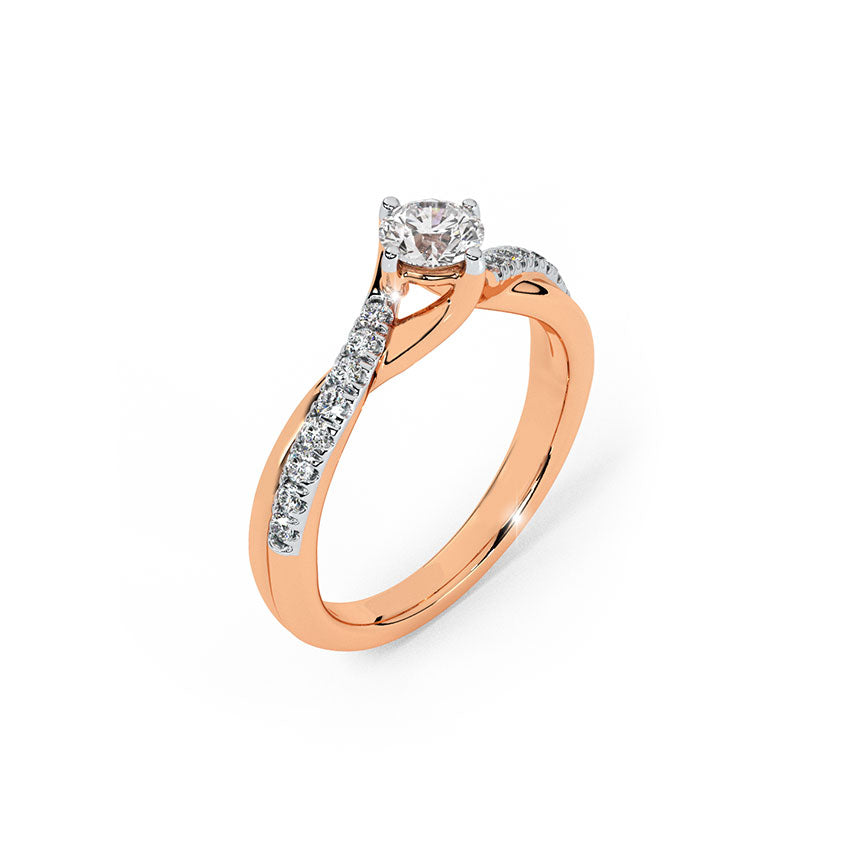 Eternal Blossom Solitaire Lab Diamond Ring  GIA & IGI CERTIFIED